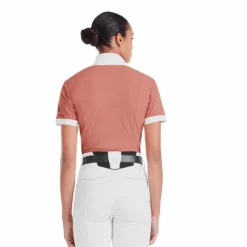 Online Horse Pilot - Chemise de concours manches courtes femme Monica brick dust Orange