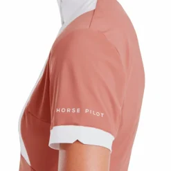 Online Horse Pilot - Chemise de concours manches courtes femme Monica brick dust Orange
