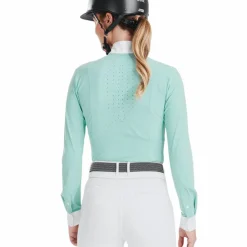 Horse Pilot - Chemise manches longues femme Monica d'eau Vert Clearance