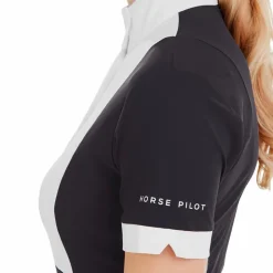 Horse Pilot - Chemise manches courtes femme Monica dark night Marine Hot