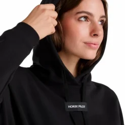 New Horse Pilot - Sweat à capuche femme Team Noir