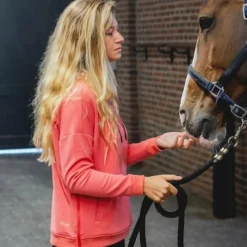 Sale Horse Pilot - Sweat à capuche femme Team coral Rose