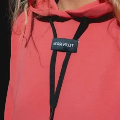 Sale Horse Pilot - Sweat à capuche femme Team coral Rose