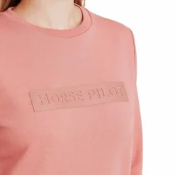 Horse Pilot - Sweat manches longues femme Team brick dust Orange Online