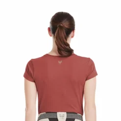 Sale Horse Pilot - T-shirt manches courtes femme Team shirt terracotta Orange