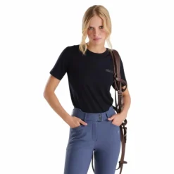 Horse Pilot - T-shirt manches courtes femme Merinos dark night Marine Hot