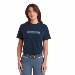 Outlet Horse Pilot - T-shirt manches courtes femme Team Marine