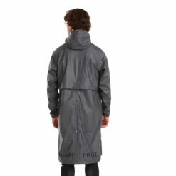 Horse Pilot - Veste de pluie homme Long Raintech iron Gris Discount