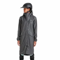 Horse Pilot - Veste de pluie femme Long Raintech iron Gris New