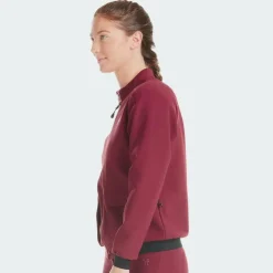 Best Horse Pilot - Veste femme Teddy rouge foncé Bordeaux