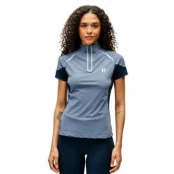 Outlet Horseware - Baselayer manches courtes femme Stamina Hw blue Bleu