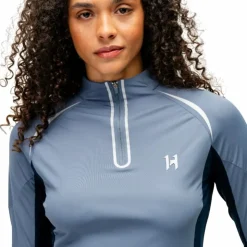 Hot Horseware - Baselayer manches longues femme Stamina Hw blue Bleu