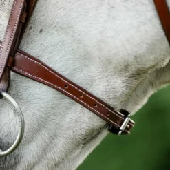 Horseware - Bridon Cavesson Hunter avec rênes dark tan Marron Online