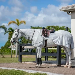 Online Horseware - Chemise anti-mouches de monte Amigo Flyrider argent/ titanium grey/ argent Gris