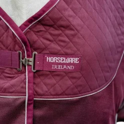 Horseware - Chemise de transport Signature Travel Cooler Bordeaux Discount