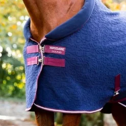 Horseware - Chemise polaire Cosy Cooler à Reliefs Marine Sale