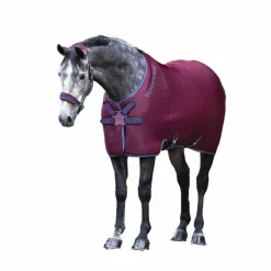 Horseware - Chemise séchante Rambo Airmax Cooler fermeture disque beige/ / marine Bordeaux