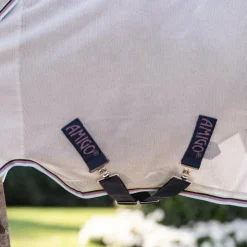 Horseware - Couverture anti-mouches Amigo Bug Rug Plus Pony argent/ lime/ marine/ rose/ bleu Gris