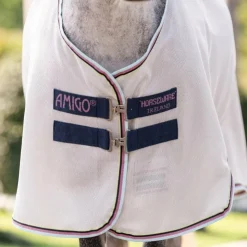 Horseware - Couverture anti-mouches Amigo Bug Rug Plus Pony argent/ lime/ marine/ rose/ bleu Gris