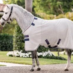New Horseware - Couverture anti-mouches Amigo Bug Rug Pony argent/ lime/ marine/ rose/ bleu Gris