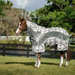 Horseware - Couverture anti-mouches Amigo Camofly 3 en 1 Plus camofly print/ Gris