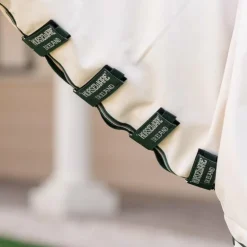 Horseware - Couverture anti-mouches Rambo Hoody XL chalk/ hunter green/ argent Beige Online