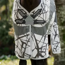 Horseware - Couverture anti-mouches Amigo CamoFly Plus print/ Gris