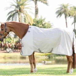 Horseware - Couverture anti-mouches Amigo Bug Rug silver/ titanium grey/ argent Gris New