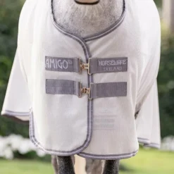 Horseware - Couverture anti-mouches Amigo Bug Rug Pony argent/ titanium grey/ argent Gris