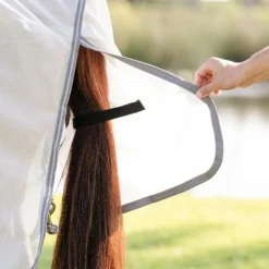 Horseware - Couverture anti-mouches Amigo Bug Rug Pony argent/ titanium grey/ argent Gris