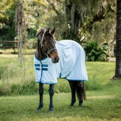 Horseware - Couverture anti-mouches Amigo Bug Rug azure blue/ marine/ électrique Bleu Hot