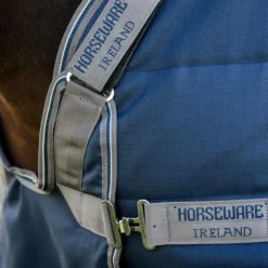 Horseware - Couverture de box Rambo Optimo Stable / thunderstorm grey/ argent 400g Marine New