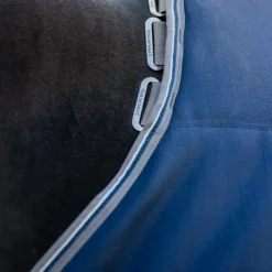 Horseware - Couverture de box Rambo Optimo Stable / thunderstorm grey/ argent 400g Marine New