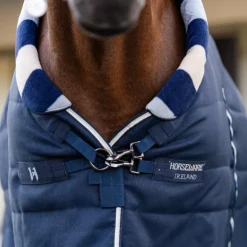 Outlet Horseware - Couverture de box Newmarket Cosy Stable witney navy 200g Bleu