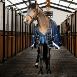 Hot Horseware - Couverture de box Easy-Layer Stable Plus / / silver 400g Noir