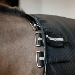Hot Horseware - Couverture de box Easy-Layer Stable Plus / / silver 400g Noir