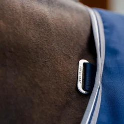 Horseware - Couverture de box Rambo Stable / thunderstorm grey/ argent 200g Marine Online