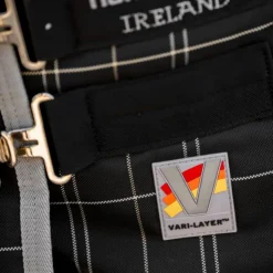 Horseware - Couverture de box Rhino Stable VL / gris/ blanc à carreaux/ gris 350g Noir Sale