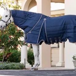 Horseware - Couverture de box Rambo Optimo Stable Plus / thunderstorm grey/ argent 400g Marine Sale