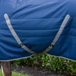 Online Horseware - Couverture de box Rambo Stable / thunderstorm grey/ argent 400g Marine