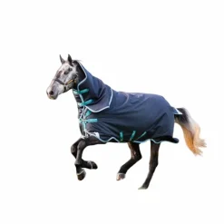 Horseware - Couverture d'extérieur Amigo Bravo 12 Original / turquoise 100g Marine New