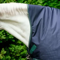Online Horseware - Couverture d'extérieur Rambo Wug Lite / hunter green/ argent 0g Marine