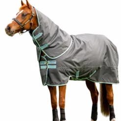 Horseware - Couverture d'extérieur Amigo Hero Ripstop Plus shadow/ blue haze/ marine 200g Gris Discount