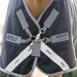 Horseware - Couverture d'extérieur Amigo Bravo Plus Pony Turnout / titanium grey/ argent 250g Noir Discount