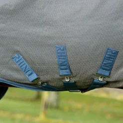 Horseware - Couverture d'extérieur Rhino Plus HexStop / indigo 100g Gris Best