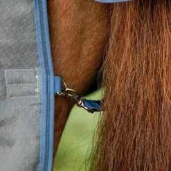 Horseware - Couverture d'extérieur Rhino Plus HexStop / indigo 100g Gris Best