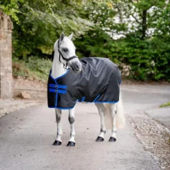 New Horseware - Couverture d'extérieur Amigo Ripstop Turnout / classic blue 100g Noir