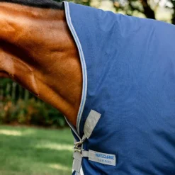 Outlet Horseware - Couverture d'extérieur Rhino Wug / titanium grey/ classic blue 450g Marine