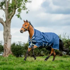 Outlet Horseware - Couverture d'extérieur Amigo Bravo 12 Wug / titanium grey/ argent 400g Marine