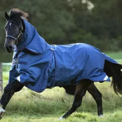 Horseware - Couverture d'extérieur Rambo Optimo Plus Budle / bordeaux 200g Marine Best